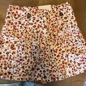 Ann Taylor animal print/polka dot Patterned high rise shorts